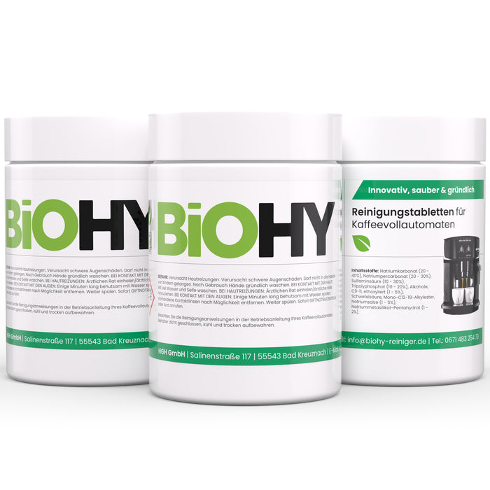 BiOHY pastillas limpiadoras para cafeteras automáticas, pastillas descalcificadoras, pastillas descalcificadoras para cafeteras automáticas, pastillas limpiadoras para cafeteras