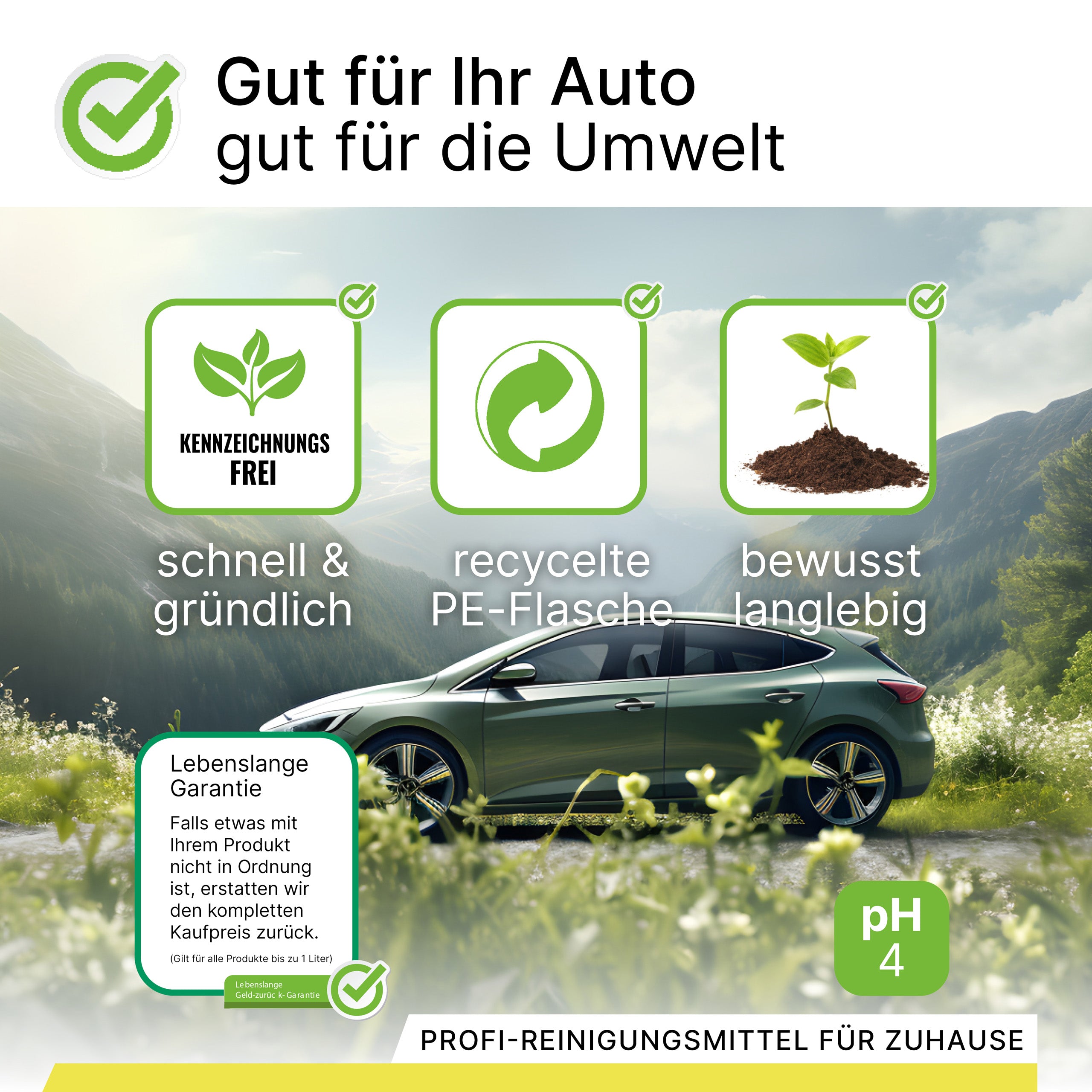 BiOHY KFZ Autoshampoo , Autowaschmittel, Auto Shampoo, Schaumreiniger