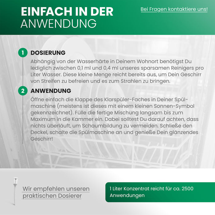 BiOHY abrillantador, limpiador de brillo, limpiador de lavavajillas, limpiador de cubiertos, B2B