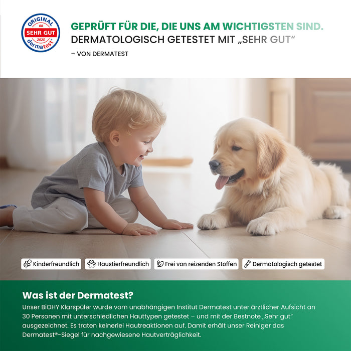 BiOHY Klarspüler, Glasreiniger Spülmaschine, Geschirrspülreiniger, Besteckreiniger