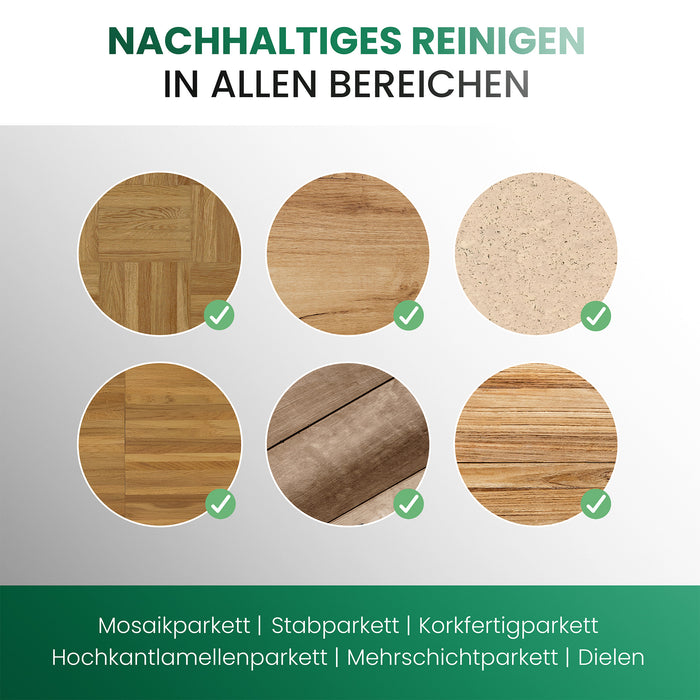 BiOHY limpiador de parquet, producto para el cuidado del parquet, jabón para suelos de madera, cuidado del parquet