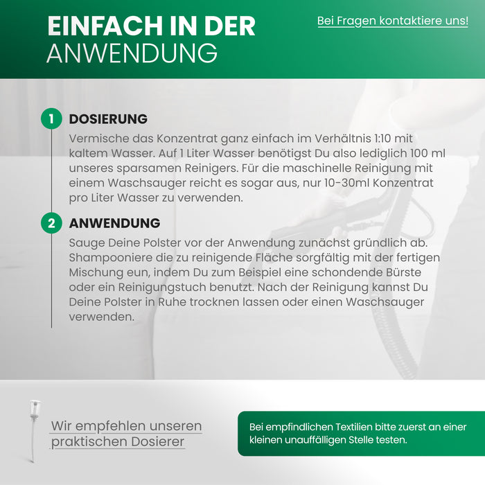 BiOHY upholstery cleaner, textile cleaner, upholstery cleaning agent, sofa cleaner, B2B