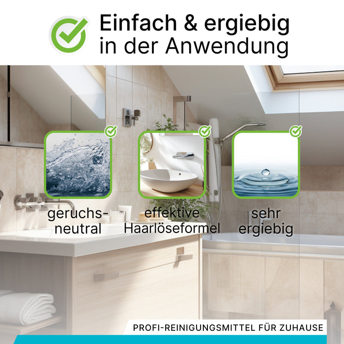 BiOHY Rohrreiniger, Abflussreiniger, Rohfrei Mittel, Profi-Konzentrat