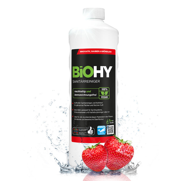 BiOHY Sanitärreiniger, Badreiniger, Kalklöser, Badezimmer Reiniger
