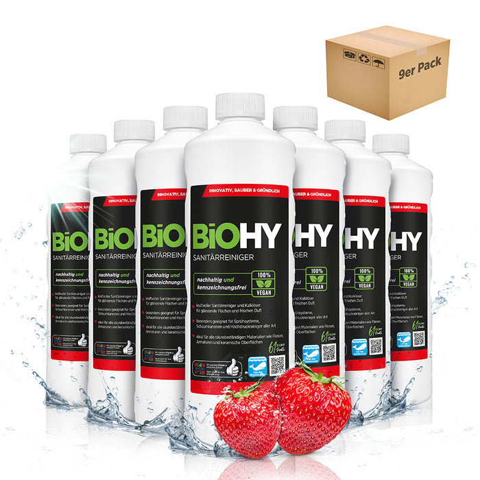 BiOHY Sanitärreiniger, Badreiniger, Kalklöser, Badezimmer Reiniger