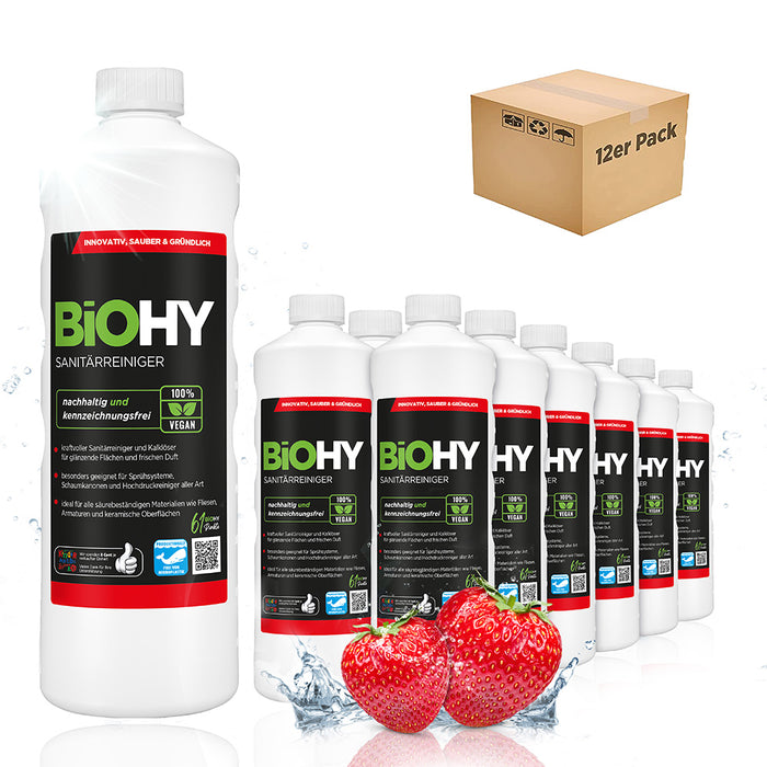 BiOHY Sanitärreiniger, Badreiniger, Kalklöser, Badezimmer Reiniger