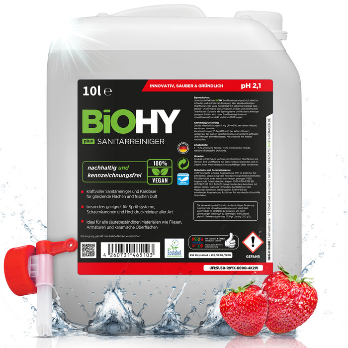 BiOHY sanitary cleaner, bathroom cleaner, limescale remover, bathroom cleaner