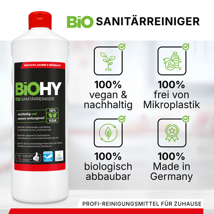 BiOHY sanitary cleaner, bathroom cleaner, limescale remover, bathroom cleaner