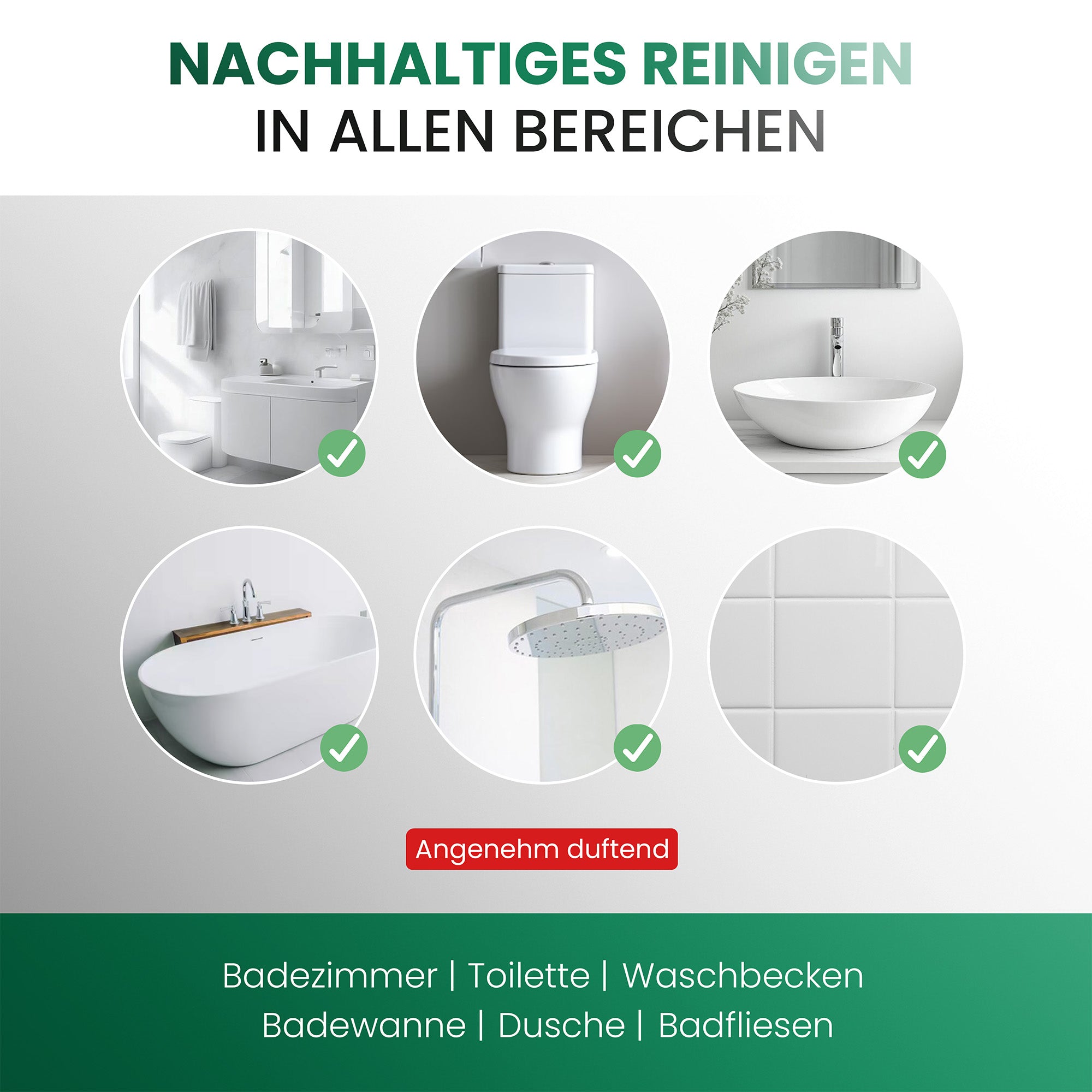 BiOHY Sanitärreiniger, Badreiniger, Kalklöser, Badezimmer Reiniger