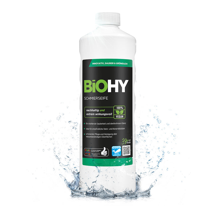 BiOHY Schmierseife, Schmierseifenlösung, Fußbodenreiniger, Bio-Konzentrat