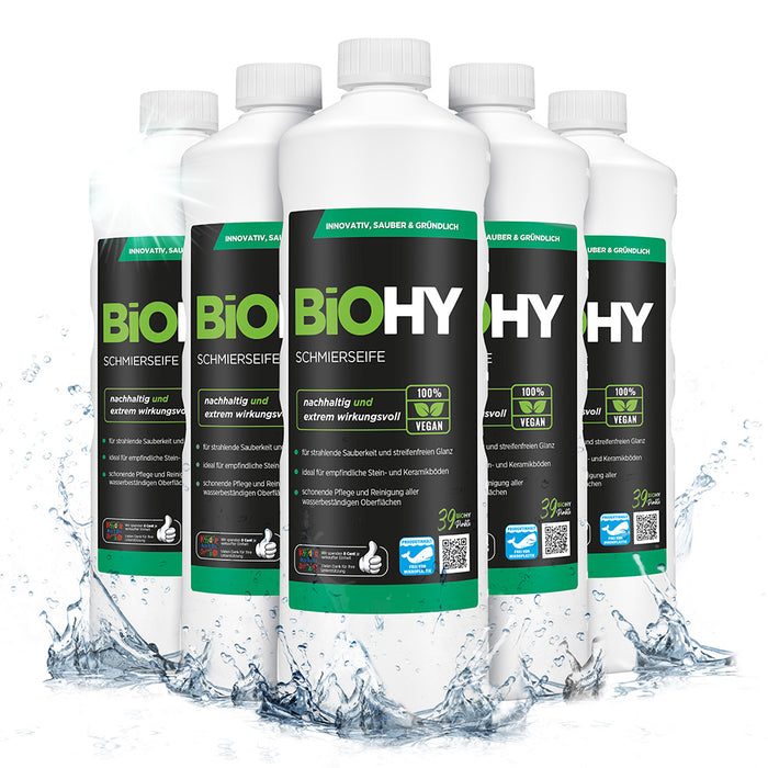 BiOHY Schmierseife, Schmierseifenlösung, Fußbodenreiniger, Bio-Konzentrat