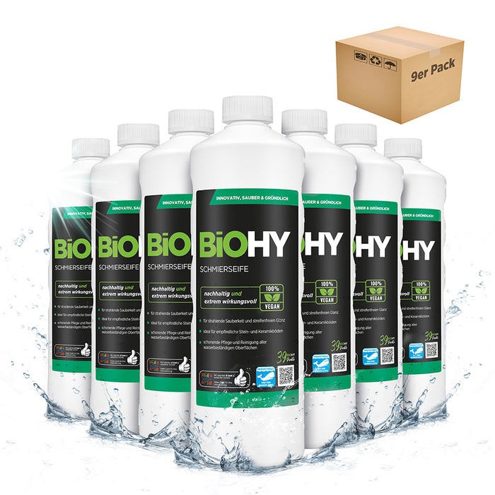 BiOHY Schmierseife, Schmierseifenlösung, Fußbodenreiniger, Bio-Konzentrat