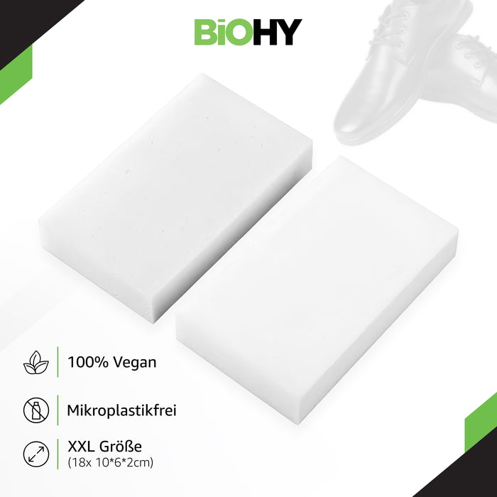 BiOHY Schmutzradierer - Zauberschwämme für Schuhe, Küche, Bad & mehr