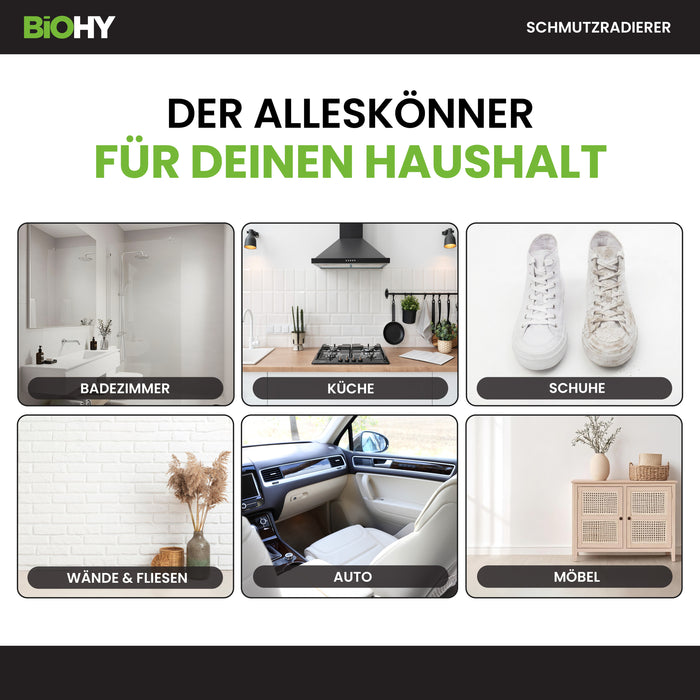 BiOHY Schmutzradierer – Zauberschwämme für Schuhe