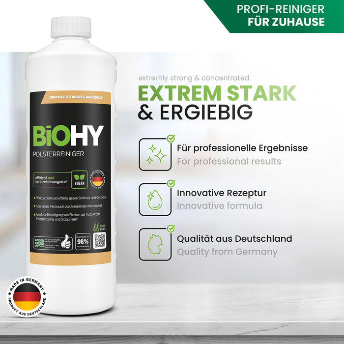 BiOHY upholstery cleaner, textile cleaner, upholstery cleaning agent, sofa cleaner