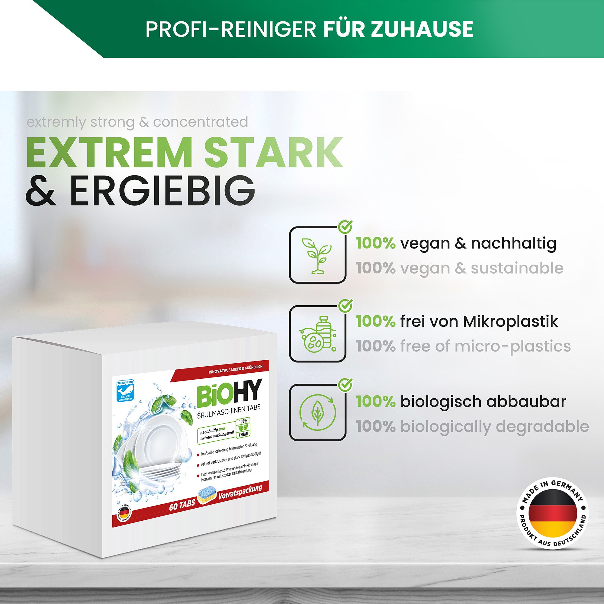 BIOHY pestañas lavavajillas (2 fases), pestañas lavavajillas, pestañas lavavajillas, pestañas lavavajillas