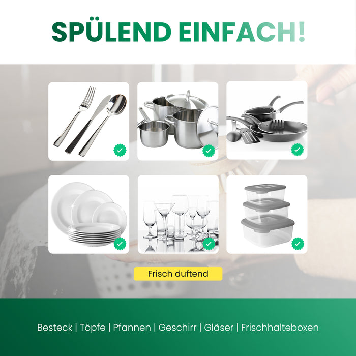 BiOHY Spülmittel Plus, Geschirrspülmittel, Handspülmittel, Eco Label zertifiziert