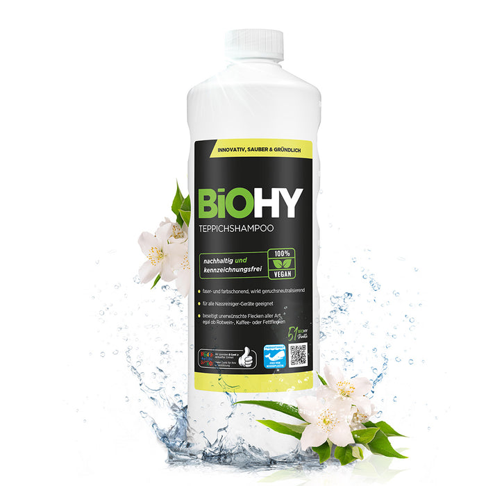 BiOHY Teppichshampoo, Teppichreiniger, Teppichreinigungsmittel, Teppichschaum
