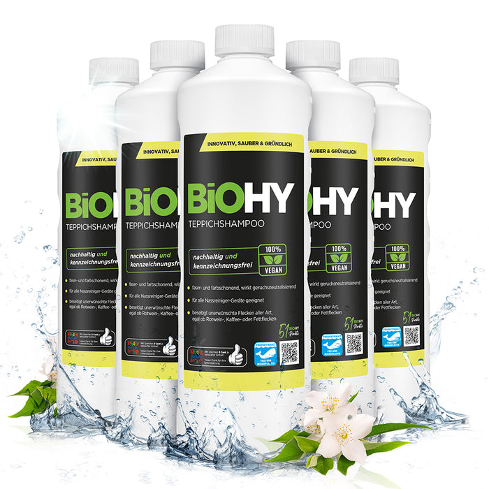 BiOHY champú para moquetas, limpiador de moquetas, limpiador de moquetas, espuma para moquetas