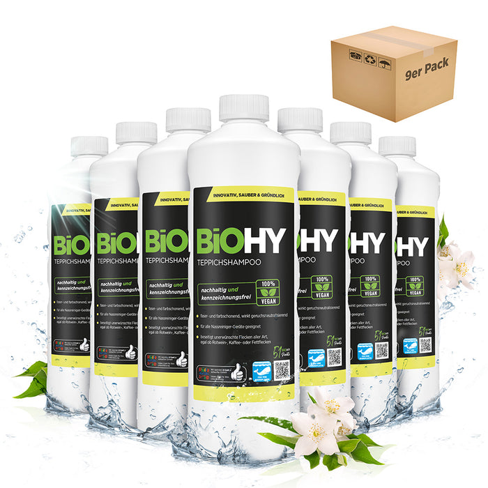 BiOHY Teppichshampoo, Teppichreiniger, Teppichreinigungsmittel, Teppichschaum