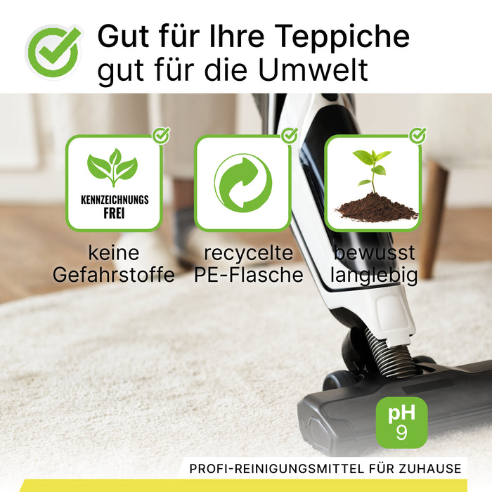 BiOHY Teppichshampoo, Teppichreiniger, Teppichreinigungsmittel, Teppichschaum