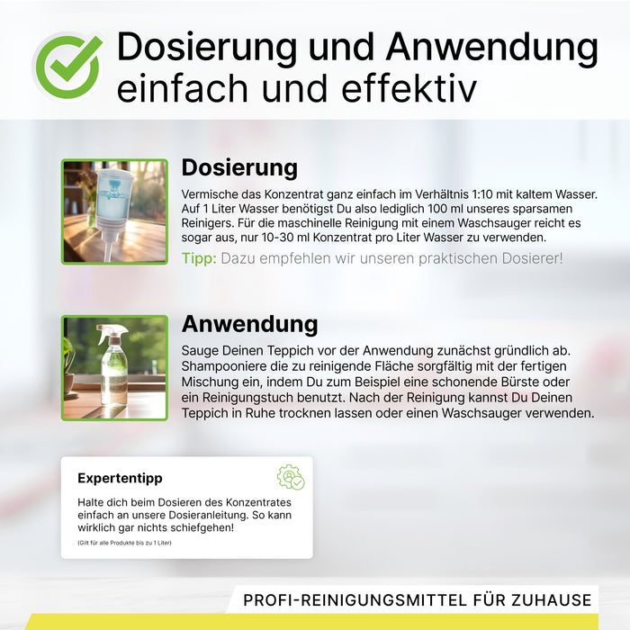 BiOHY Teppichshampoo, Teppichreiniger, Teppichreinigungsmittel, Teppichschaum
