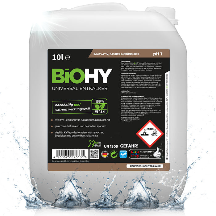 BiOHY desincrustante universal, desincrustante, desincrustante orgánico, limpiador de cal