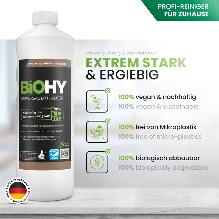 BiOHY desincrustante universal, desincrustante, desincrustante orgánico, limpiador de cal