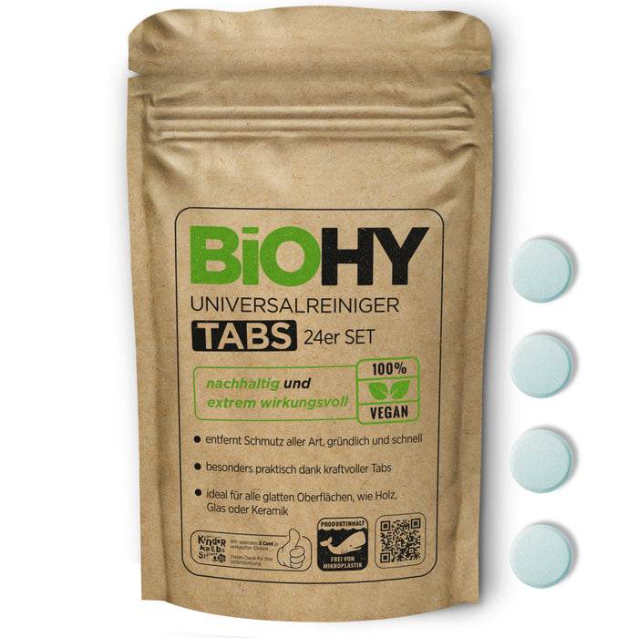 BIOHY universal cleaner tabs, cleaning agents, cleaning tablets, all-purpose cleaner tabs