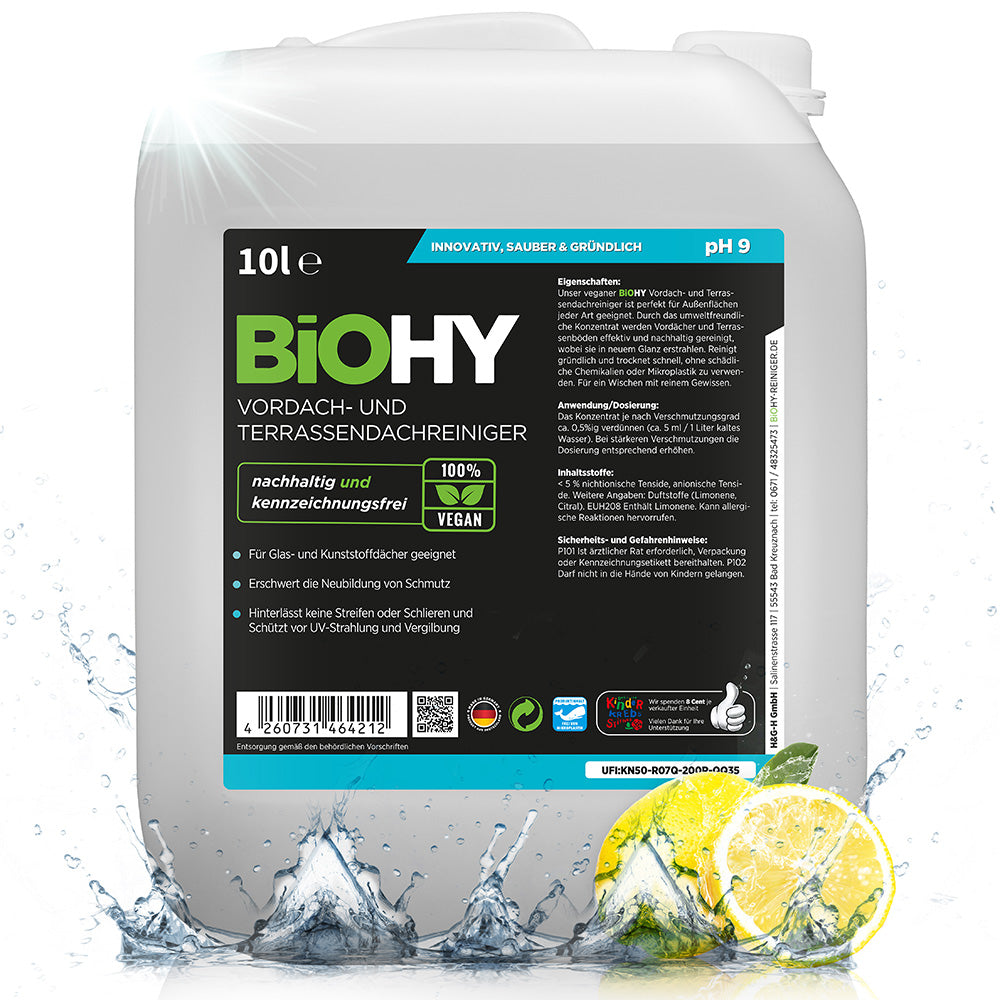 BiOHY canopy and patio roof cleaner, patio cleaner, canopy cleaner, algae remover