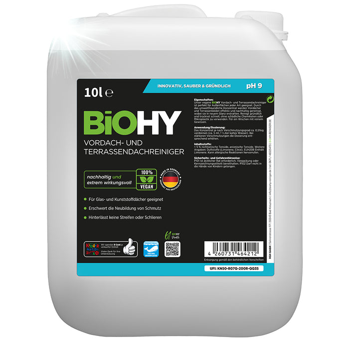 BiOHY canopy and patio roof cleaner, patio cleaner, canopy cleaner, algae remover