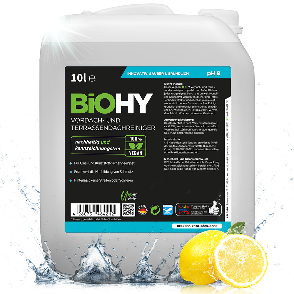 BiOHY canopy and patio roof cleaner, patio cleaner, canopy cleaner, algae remover