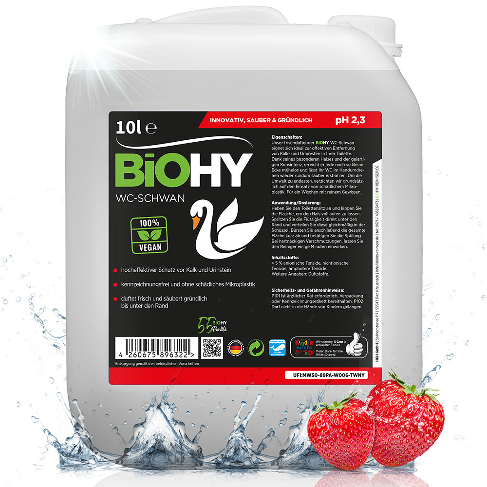 BiOHY WC-Schwan, Toilettenreiniger, WC-Ente, Kloreiniger
