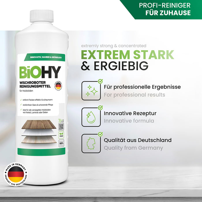 BiOHY Wischroboter Reinigungsmittel für Holzböden