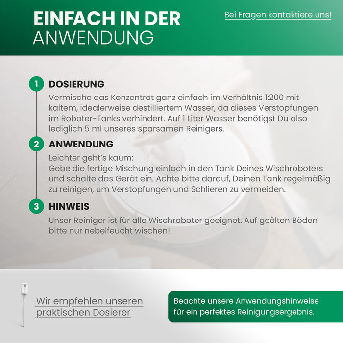 BiOHY Mopa robot limpiador para suelos de madera, limpiador de suelos, concentrado orgánico, B2B