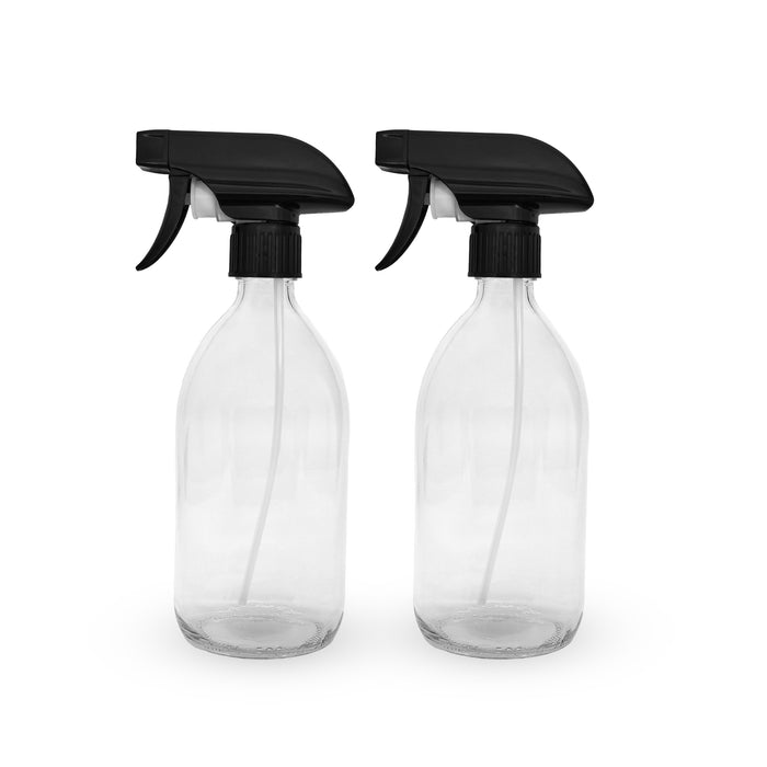BiOHY Botella pulverizadora de vidrio 500 ml, botella de vidrio, botella pulverizadora con bomba, pulverizador manual