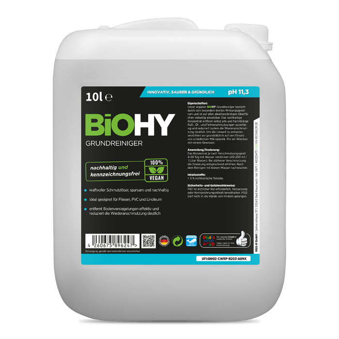 BiOHY basic cleaner 10 litros, limpiador básico, limpiador universal, bioconcentrado, B2B