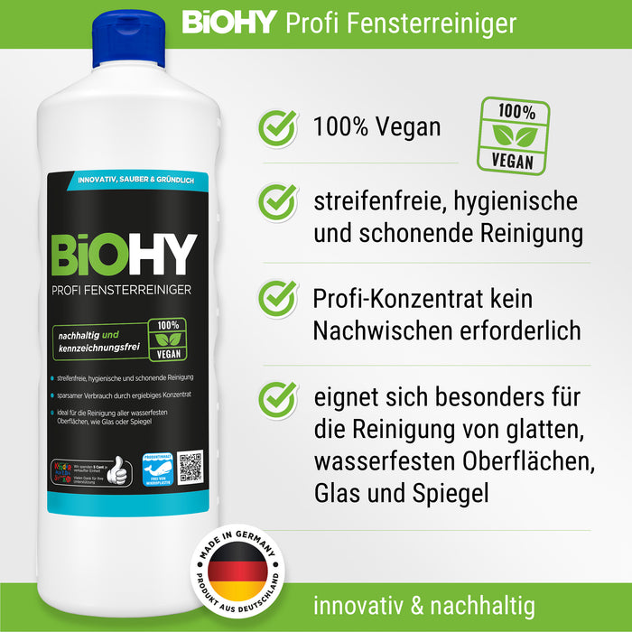 BiOHY set completo de limpiador profesional (botella 8x1l) + dosificador
