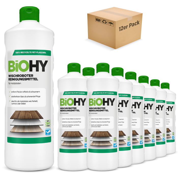BiOHY Wischroboter Reinigungsmittel für Holzböden, Bodenreiniger, Bio-Konzentrat, B2B